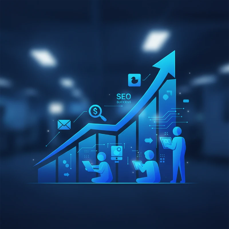 Monitoring and optimization dashboard representing proactive maintenance and SEO-safe website operations